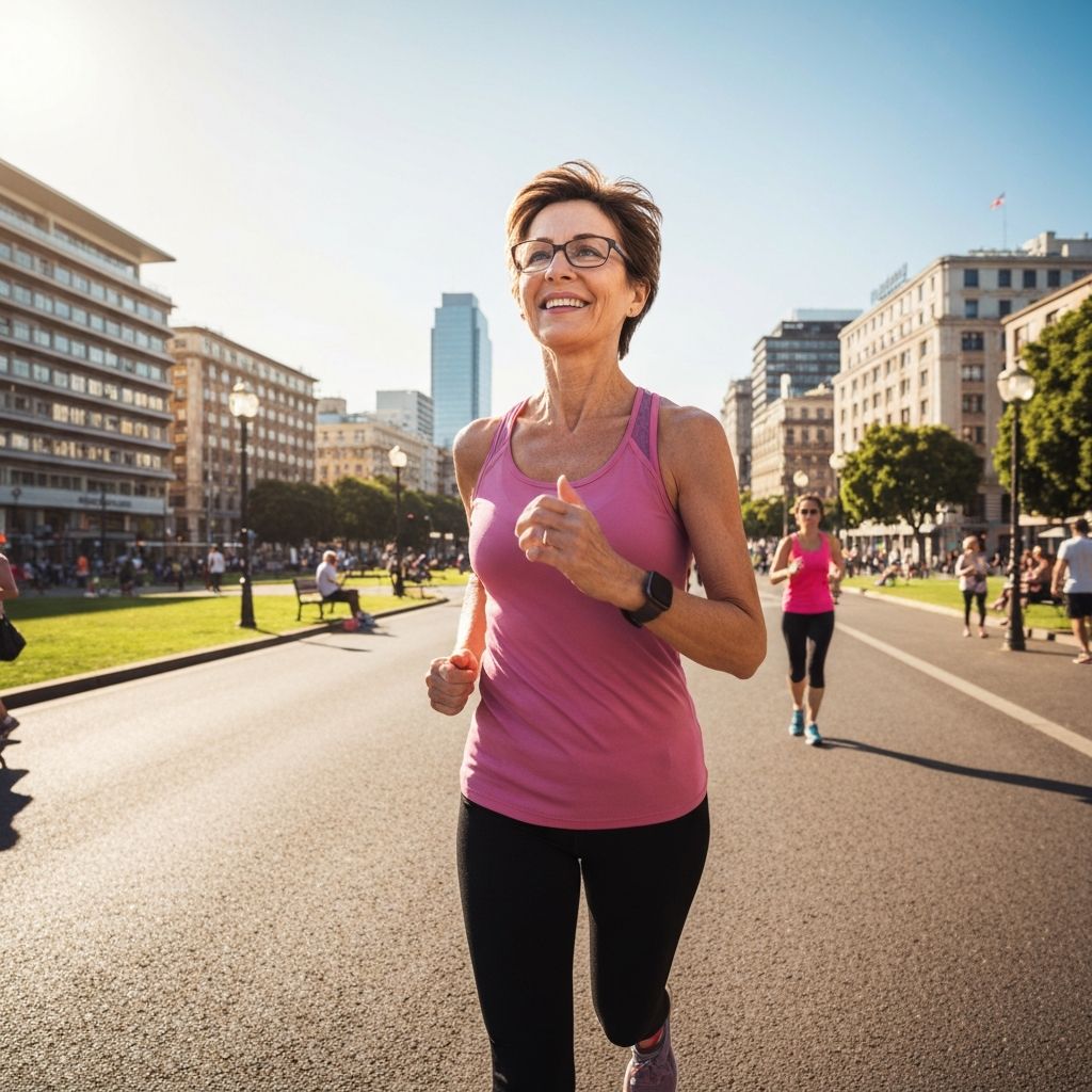 Persona en movimiento en contexto urbano cotidiano